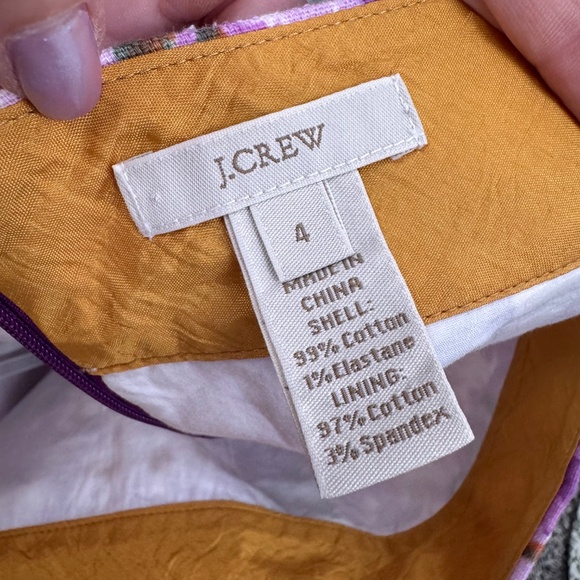 J. Crew Purple Floral Watercolor Pencil Skirt - Picture 5 of 5